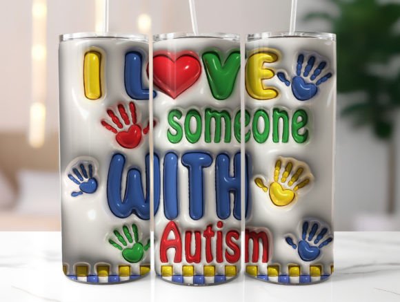 Autism Inflated 20oz Skinny Tumbler Wrap Review
