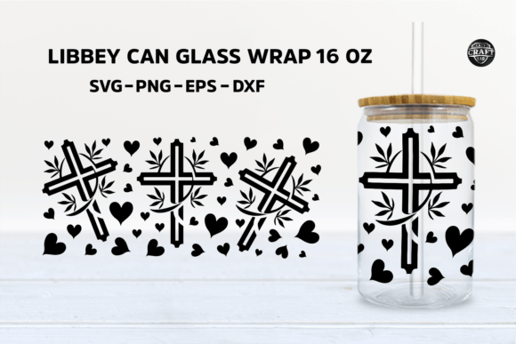 Christian Cross Can Glass SVG Design Review