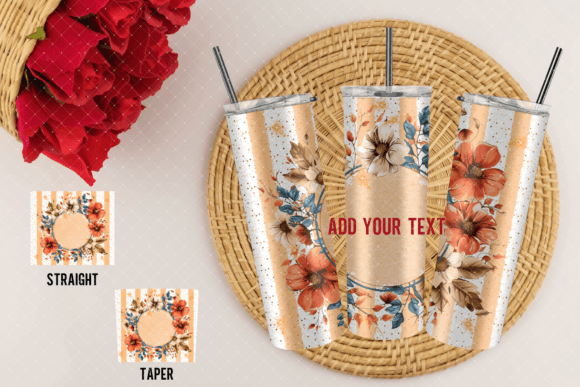 Fall Tumbler Wrap Designs Add Your Text