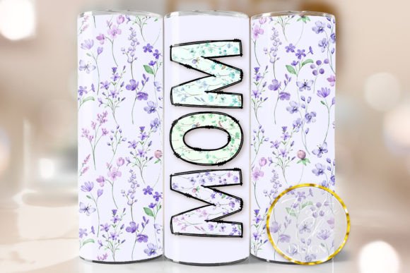 Floral Mothers Day Tumbler Wrap Mom PNG Review