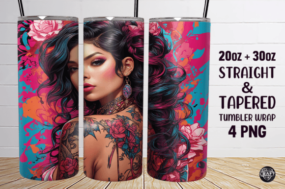 Girl with Tattoo Tumbler Wrap Design Review