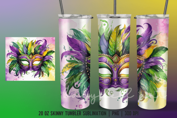 Mardi Gras Mark Tumbler Sublimation Design Review