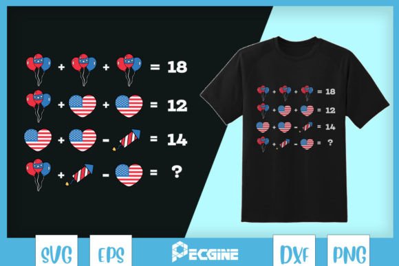 Math Equation July 4th American Flag SVG Review