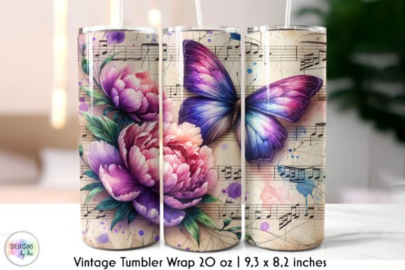 Music Sheet Butterfly Tumbler Wrap Review