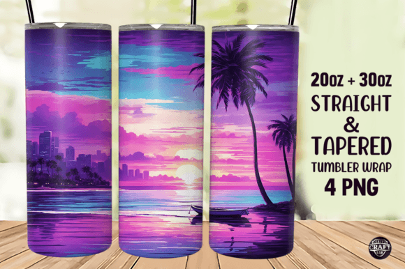 Neon Beach Tumbler Wrap 20oz Sublimation Review