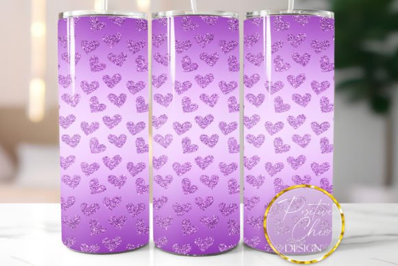 Purple Hearts Tumbler Design Sublimation Review
