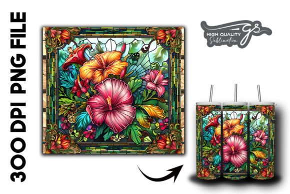 Stained Glass Floral Tumbler Wrap 24 Review