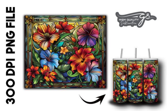 Stained Glass Floral Tumbler Wrap 35 Review