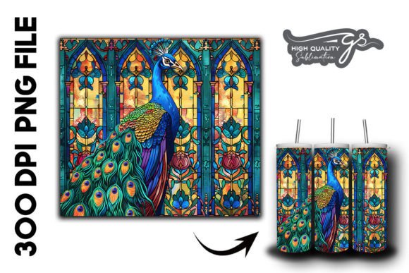Stained Glass Peacock Tumbler Wrap 24 Review