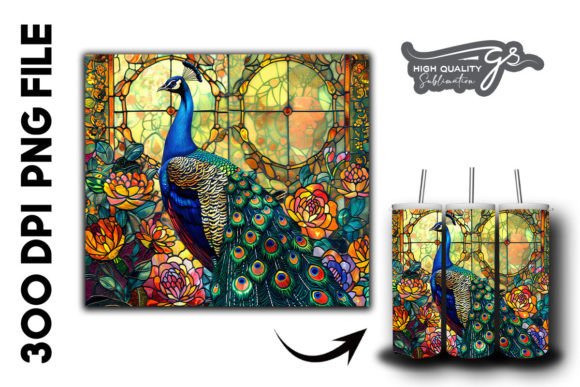 Stained Glass Peacock Tumbler Wrap 39 Review