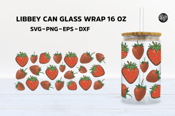 Strawberry Libbey Can Glass 16oz SVG Review