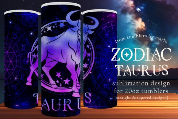 Taurus Tumbler Wrap Zodiac Design Review