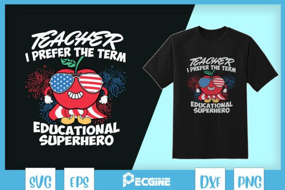 Teacher Educational Superhero SVG Review