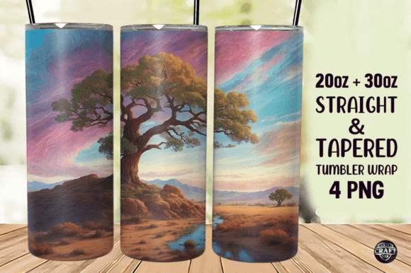 Tree on a Hill Tumbler Wrap 20oz Skinny Review
