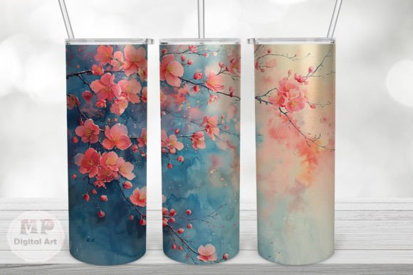 Watercolor Spring Flowers 20oz Tumbler Embroidery Review